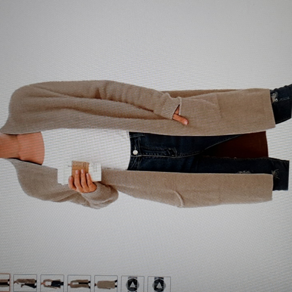 Qixing Open front Plush Sweater 2XL